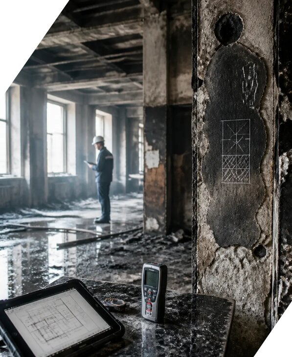 Обследование зданий после пожара в Осинниках от 15377 р. | ЭкспертизаРоссия