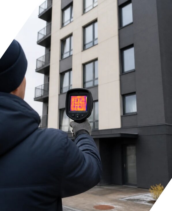 Тепловизионное обследование зданий в Осинниках от 5126 р. | ЭкспертизаРоссия