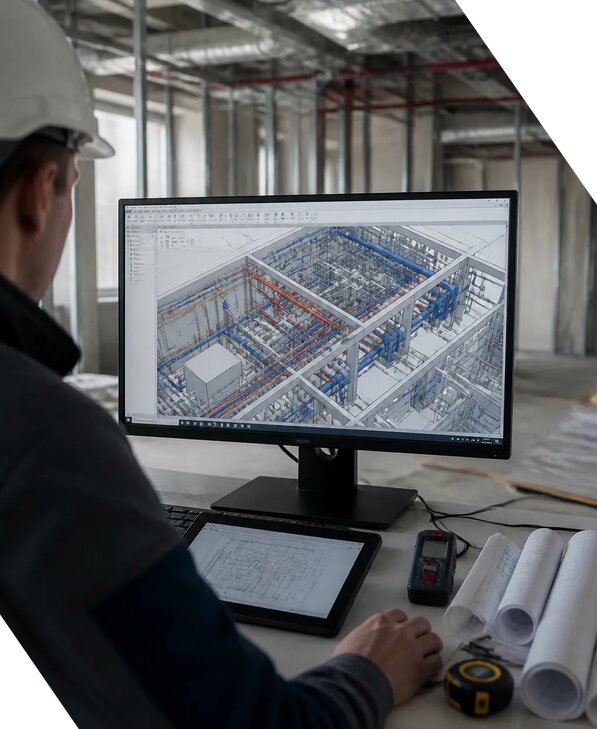Создание BIM модели инженерных сетей для объектов в Осинниках